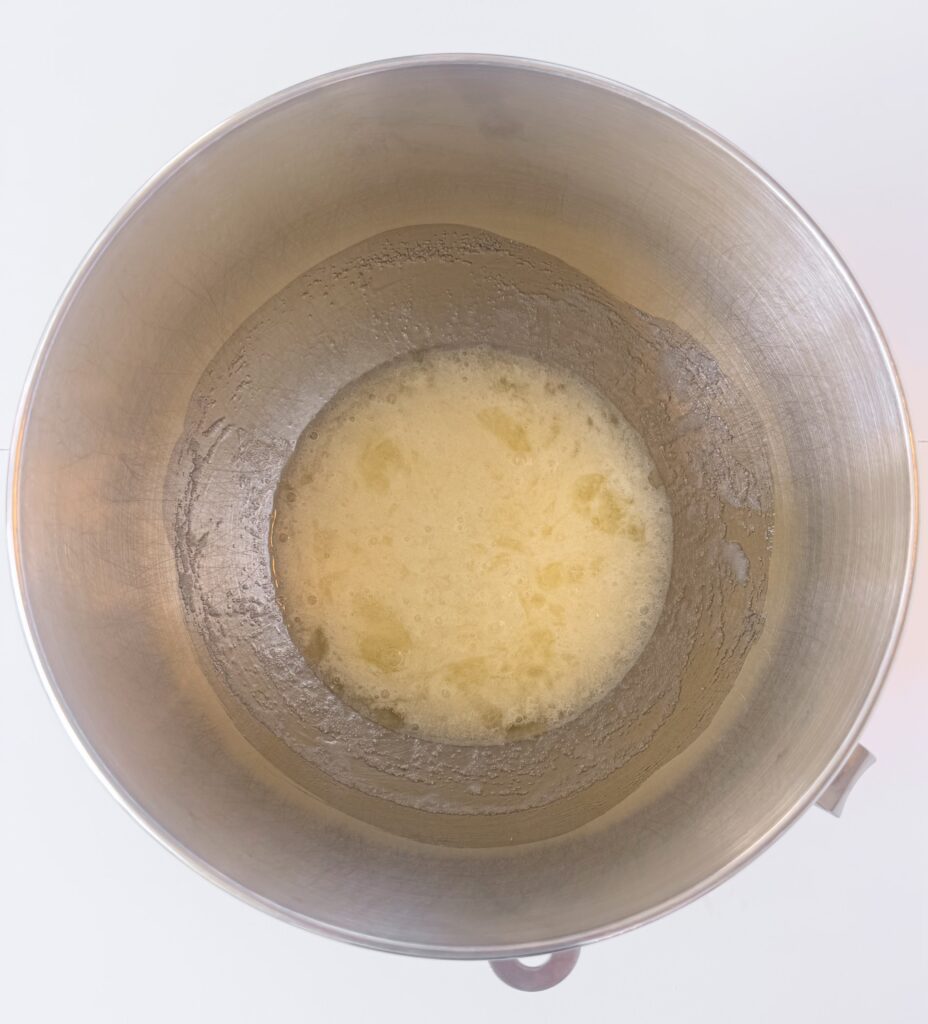 egg whites and sugar before heating